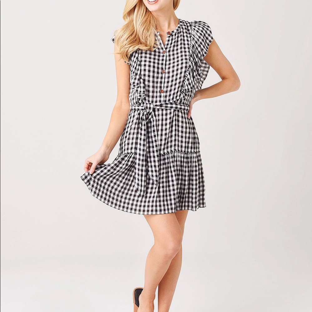 Saylor Simona Gingham Dress